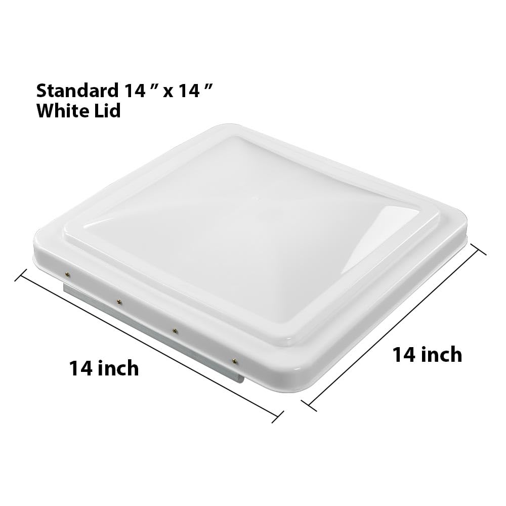 14" x 14" White Roof Vent Cover G521