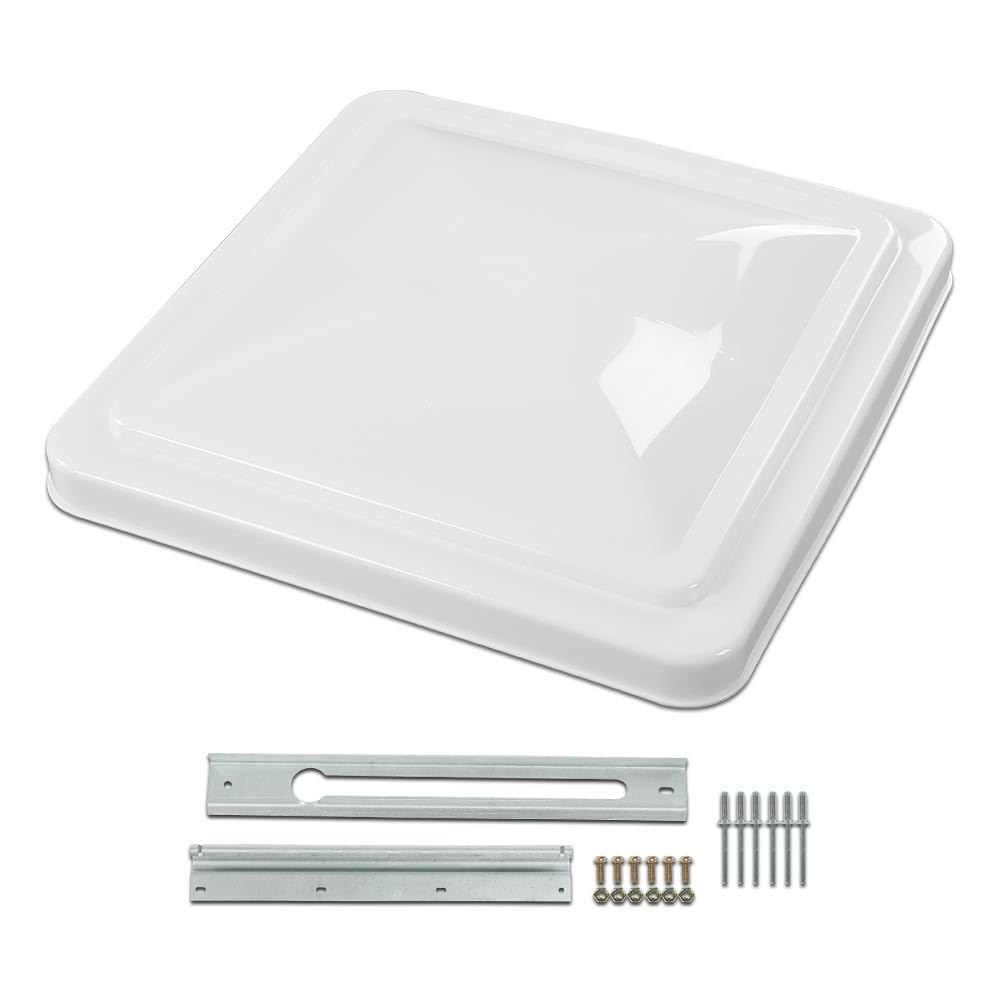 14" x 14" White Roof Vent Cover G521
