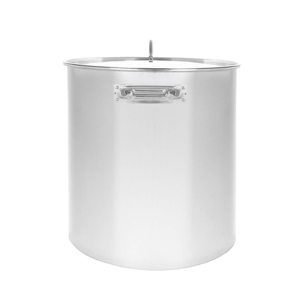 40QT Polished Stainless Steel Stock Pot with Lid H3790