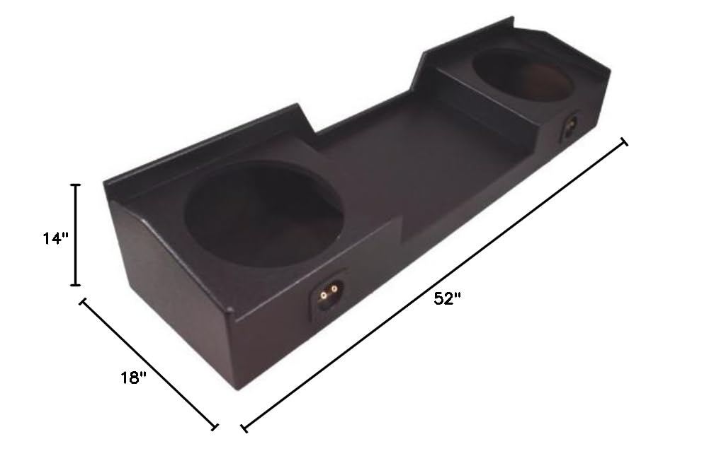 Dual 12" Loaded Sub Box Enclosure with Amplifier V134476