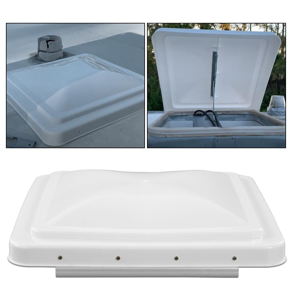 14" x 14" White Roof Vent Cover G521