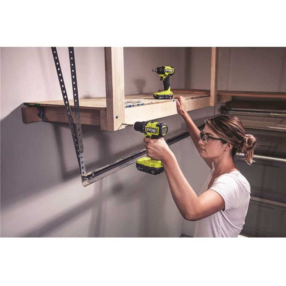 18V Brushless Cordless Compact 1/2 in. Drill and Impact Driver Kit with 2 Batteries D384