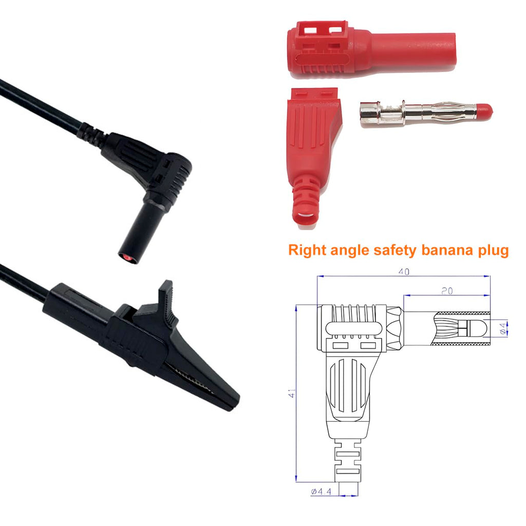 Heavy Duty Insulated Alligator Clips Test Leads B710436