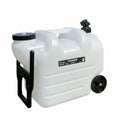 Black Portable Water Container with Faucet and Wheels I822