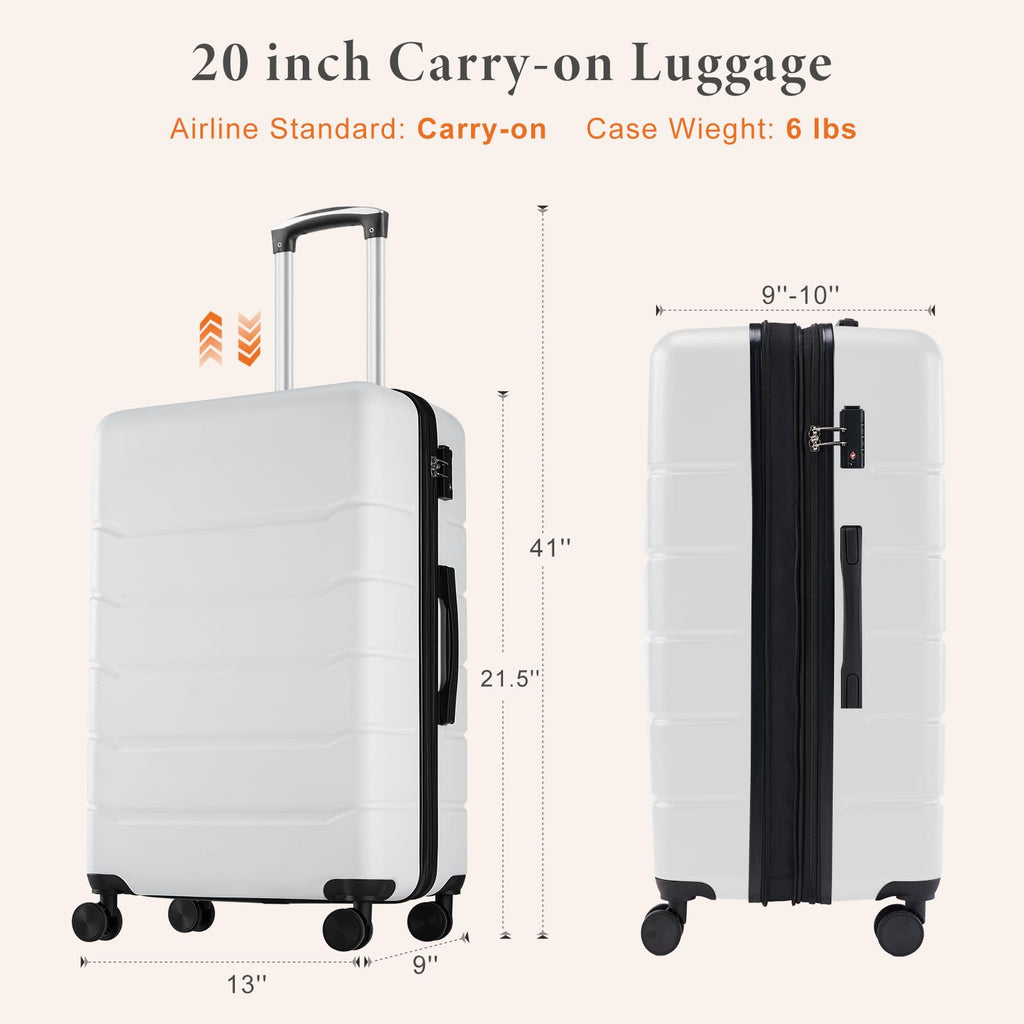 20 Inch Carry On Luggage with Spinner Wheels V228