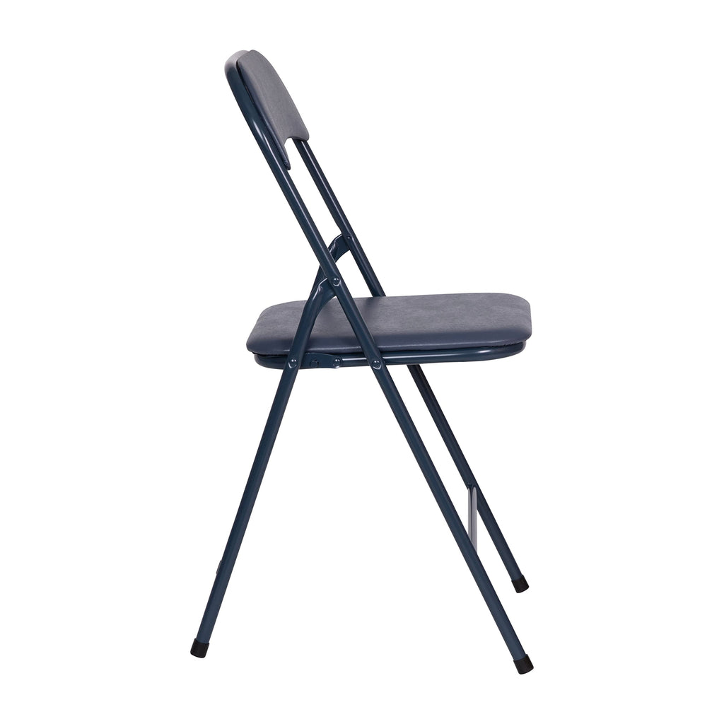 Navy Square Folding Card Table and Chairs Set Z407395