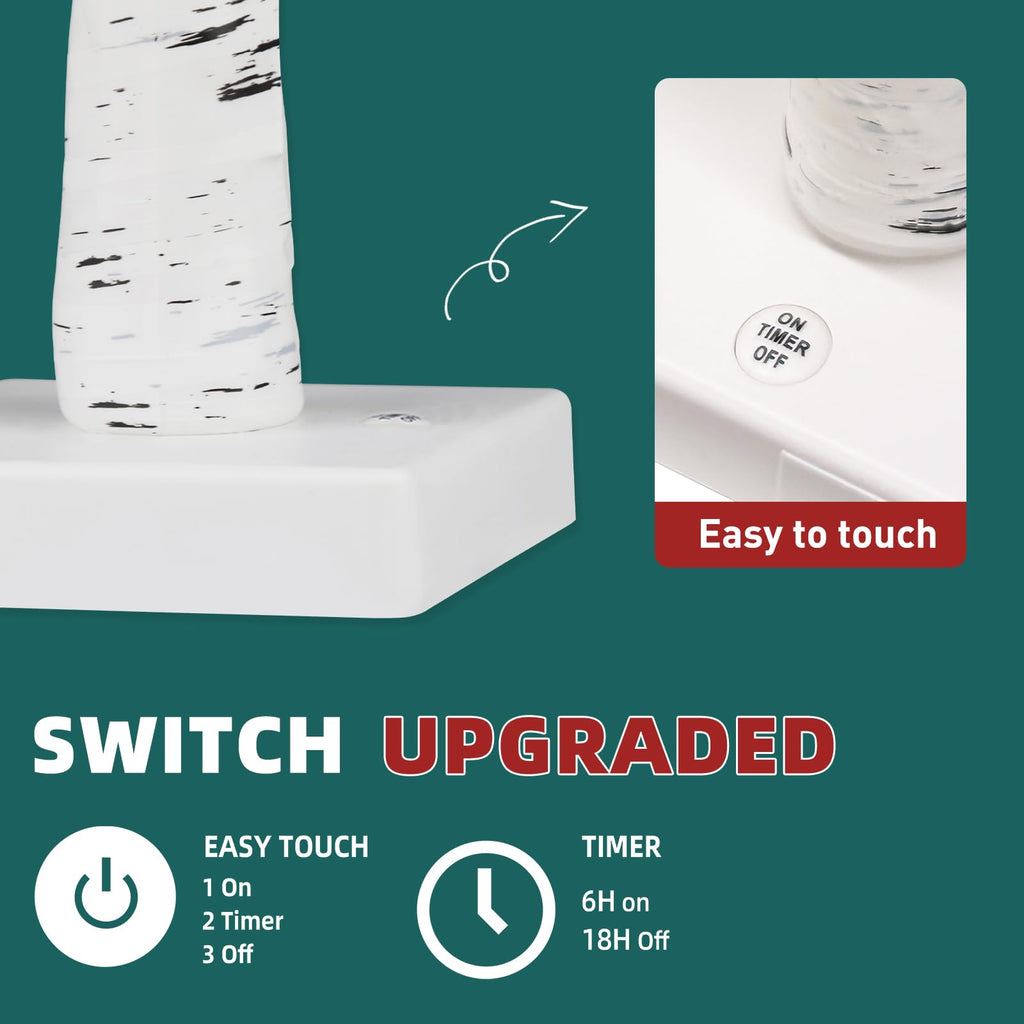 Lighted Birch Tree 2 Pack with 24 LED Battery Powered Timer Z503757