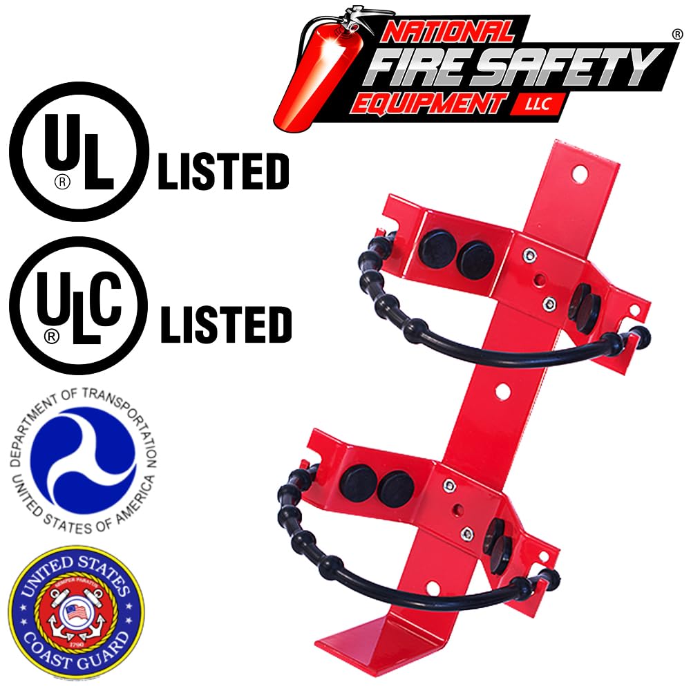 2.5Lb to 5Lb Auto Fire Extinguisher Vehicle Mount with Straps M578981