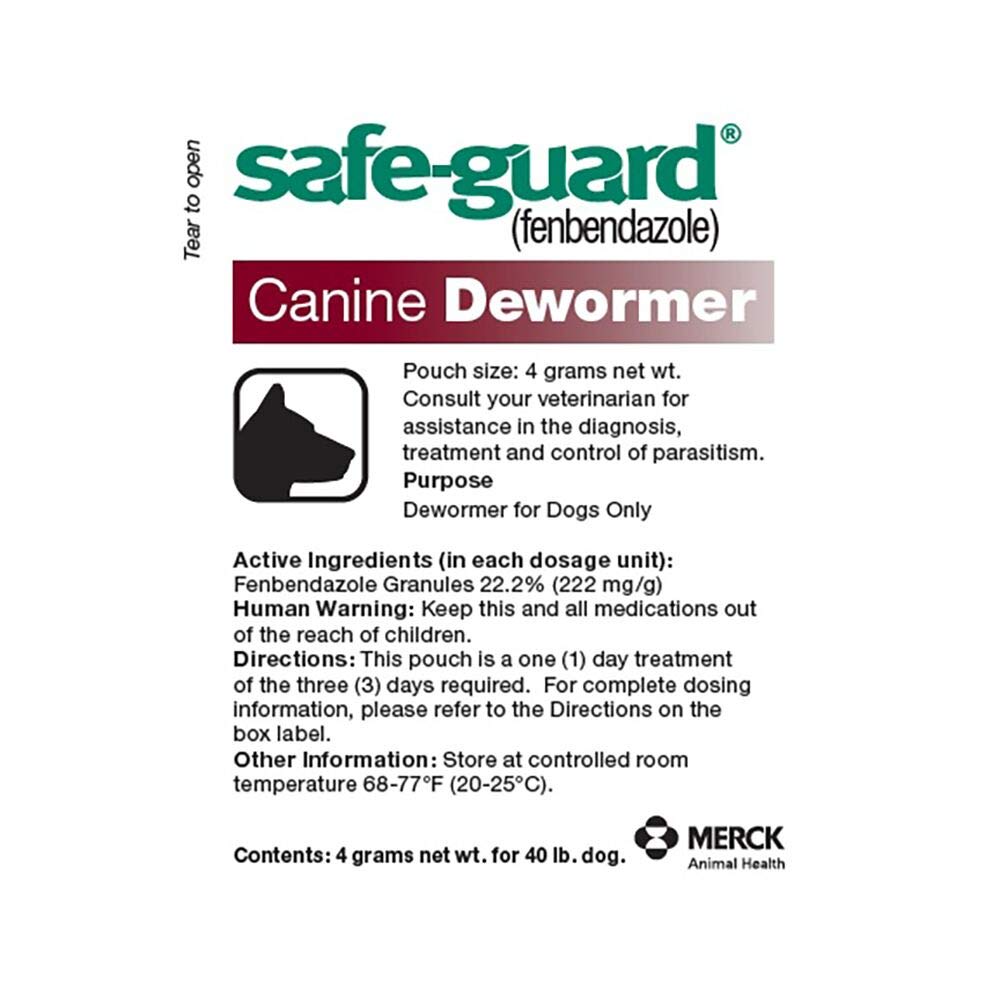 Canine Dewormer 4gm pouch Q956541