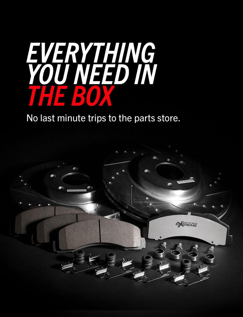 Front Brake Pad & Rotor Kit A154