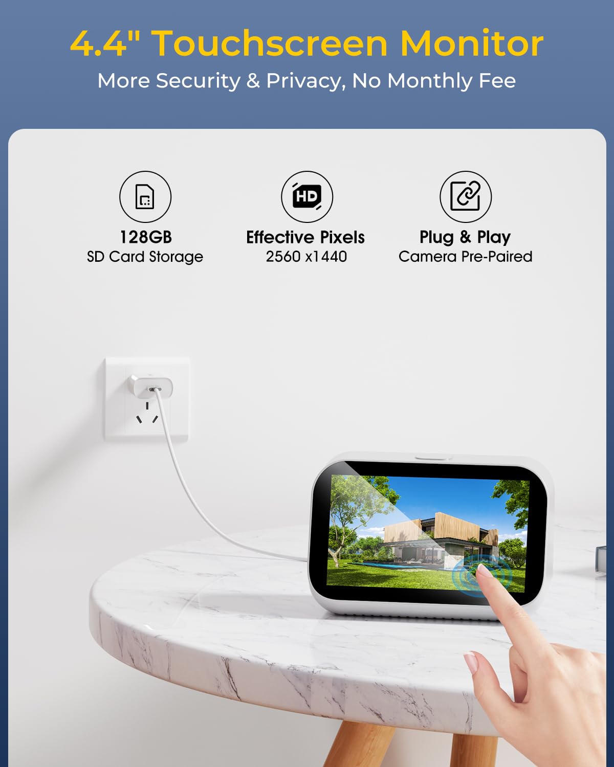 4 Cam Wireless Solar Security Camera System Q209