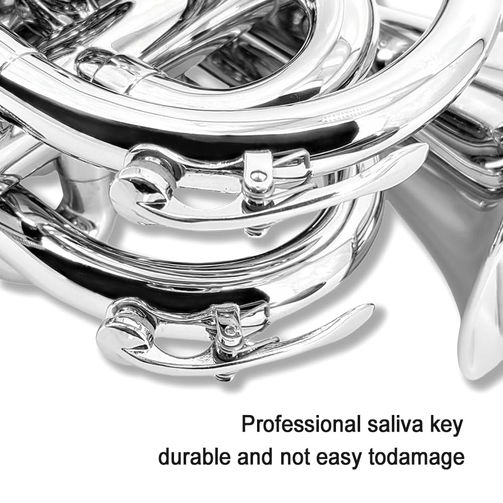 Pocket Trumpet Mini Brass Instrument with 7C Mouthpiece & Case E5380
