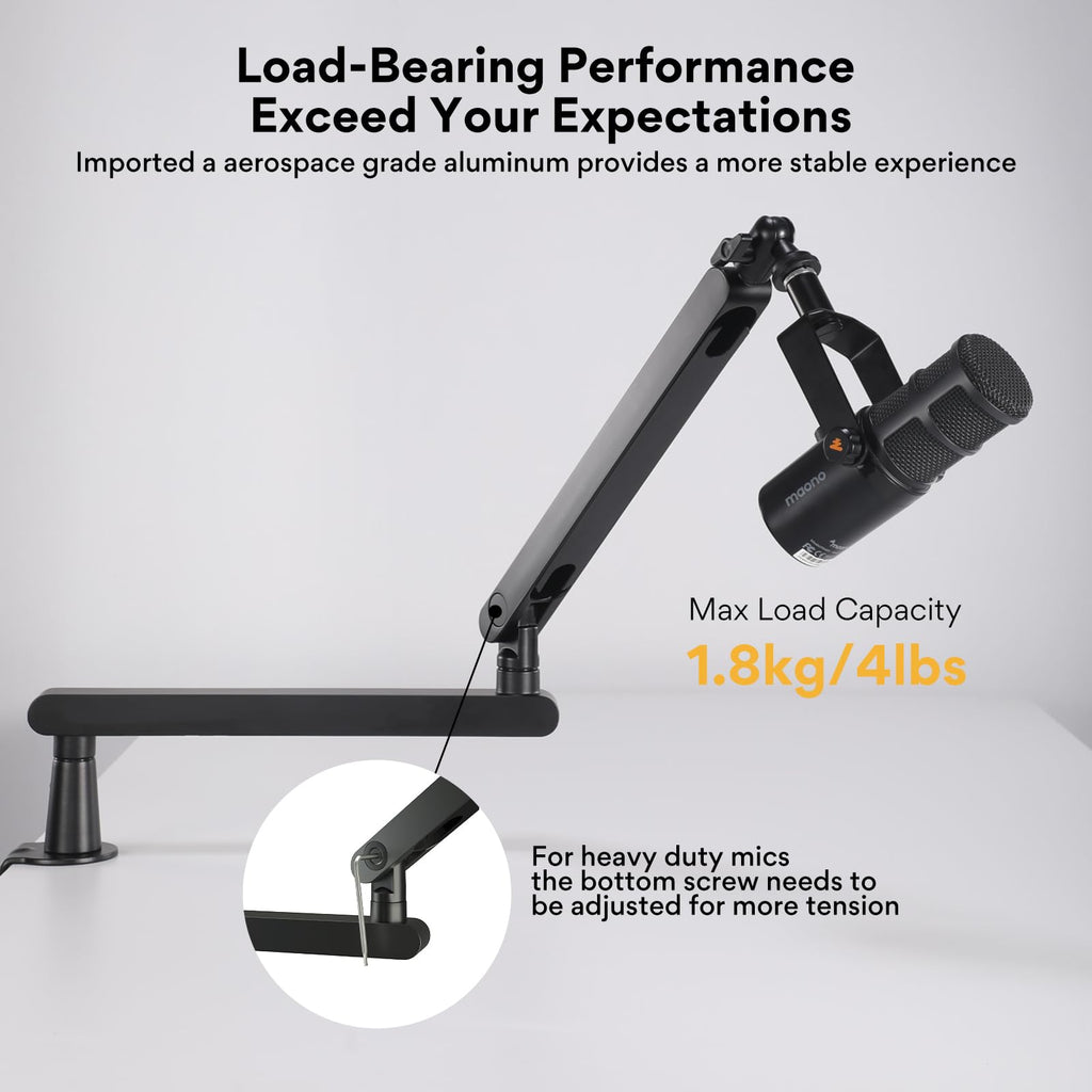 Wireless Gaming Microphone with Boom Arm A1368