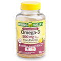Omega-3 500 mg Fish Oil Lemon 120 Softgels U5959