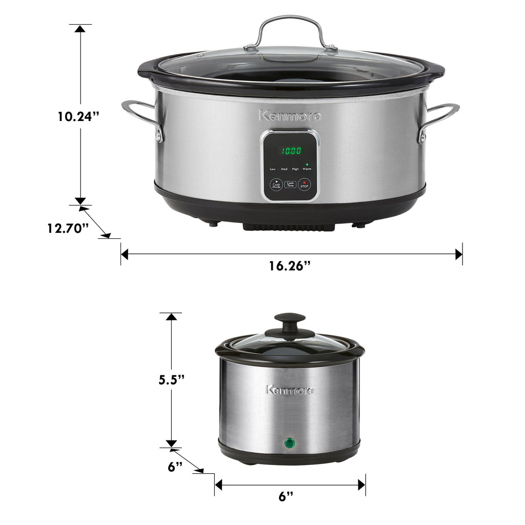 7 qt Programmable Slow Cooker with Dipper Y79448