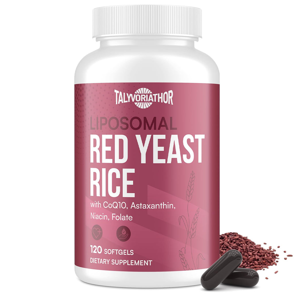 Red Yeast Rice 1200mg CoQ10 Astaxanthin 120 Softgels F559