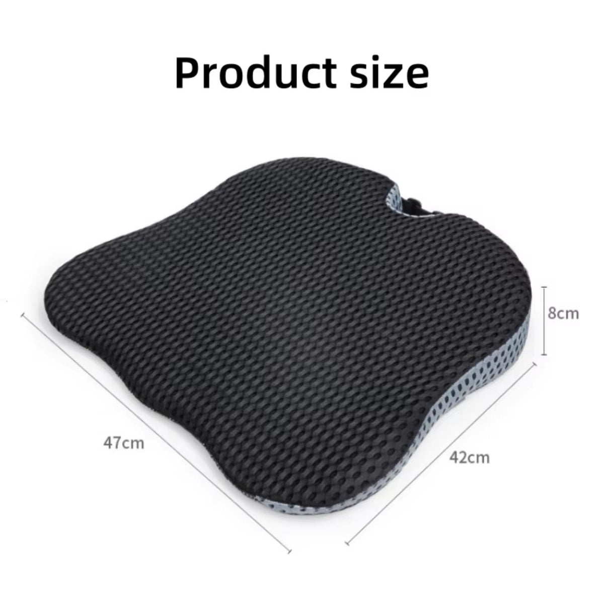Grey Memory Foam Car Seat Booster Cushion F867