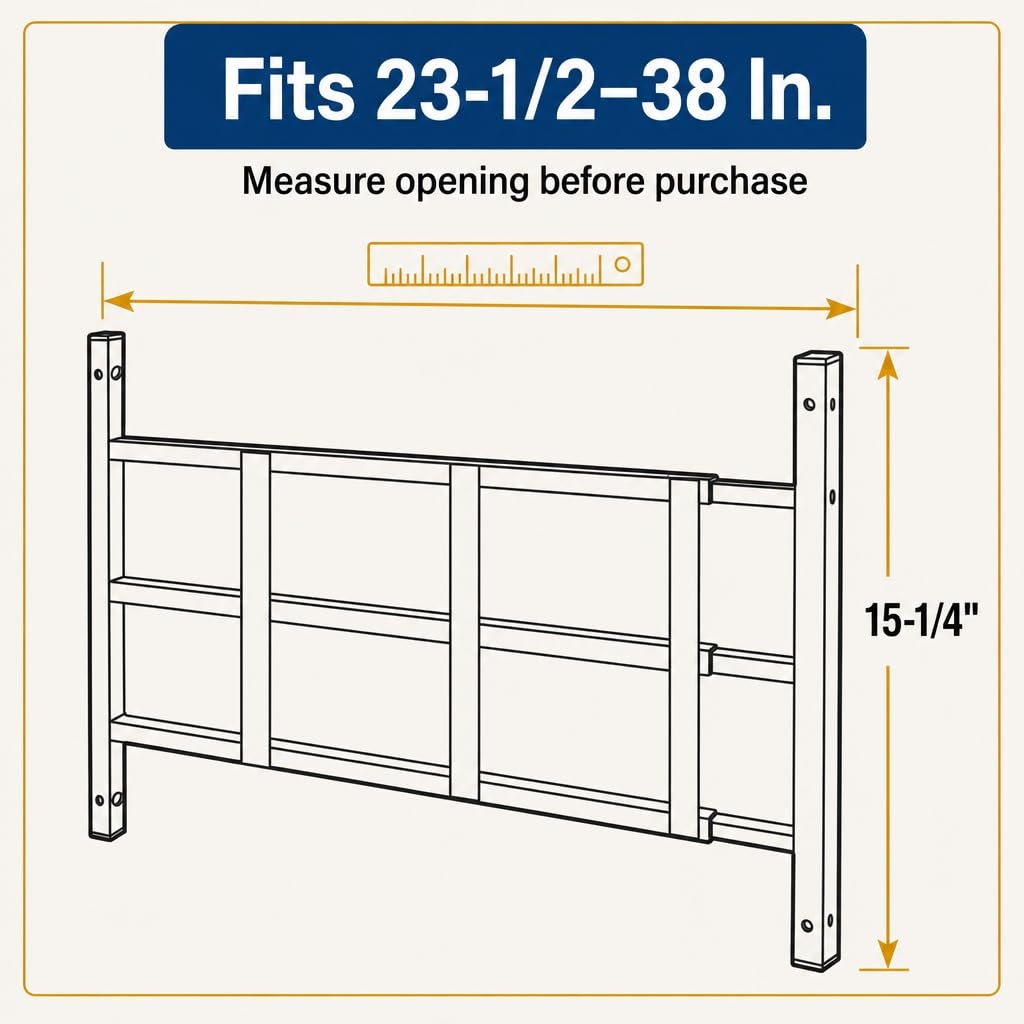 Black Carbon Steel 3-Bar Window Grill I34933