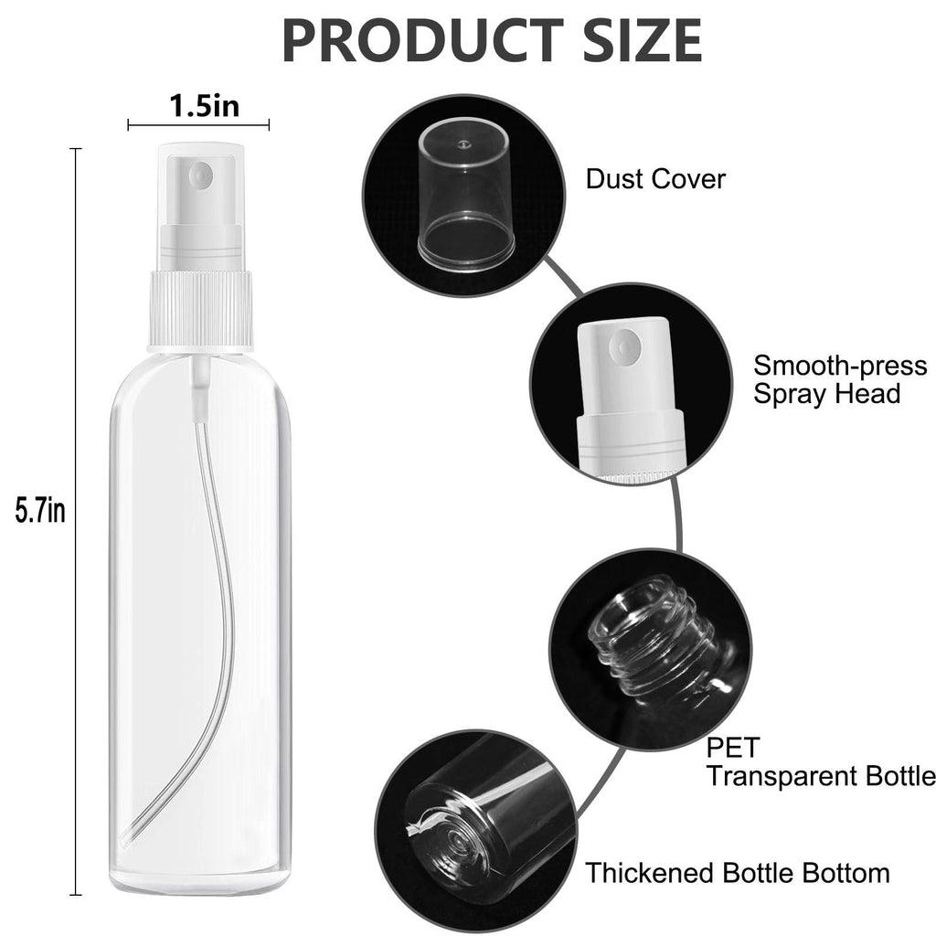 4 Pack 3.4 Oz Travel Bottles I187