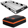 64"x 39" Steel Roof Rack Cargo Carrier with Waterproof Bag U463508
