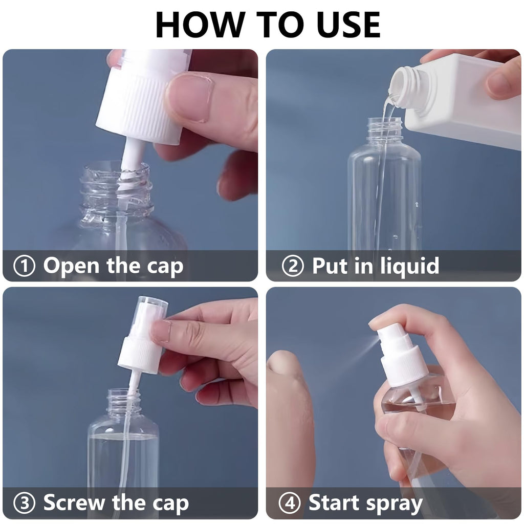 4 Pack 3.4 Oz Travel Bottles I187