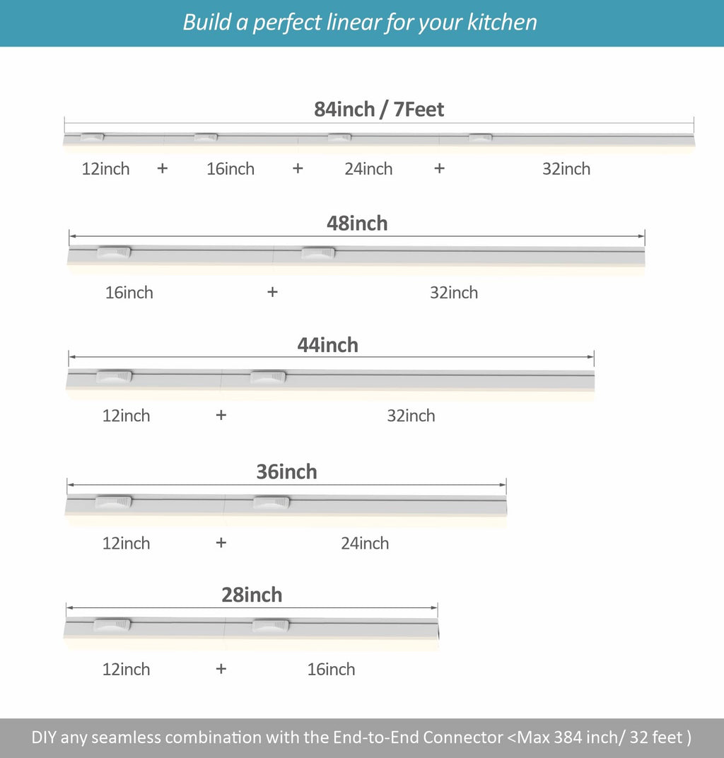 24 Inch Linkable LED Under Cabinet Lighting T72594