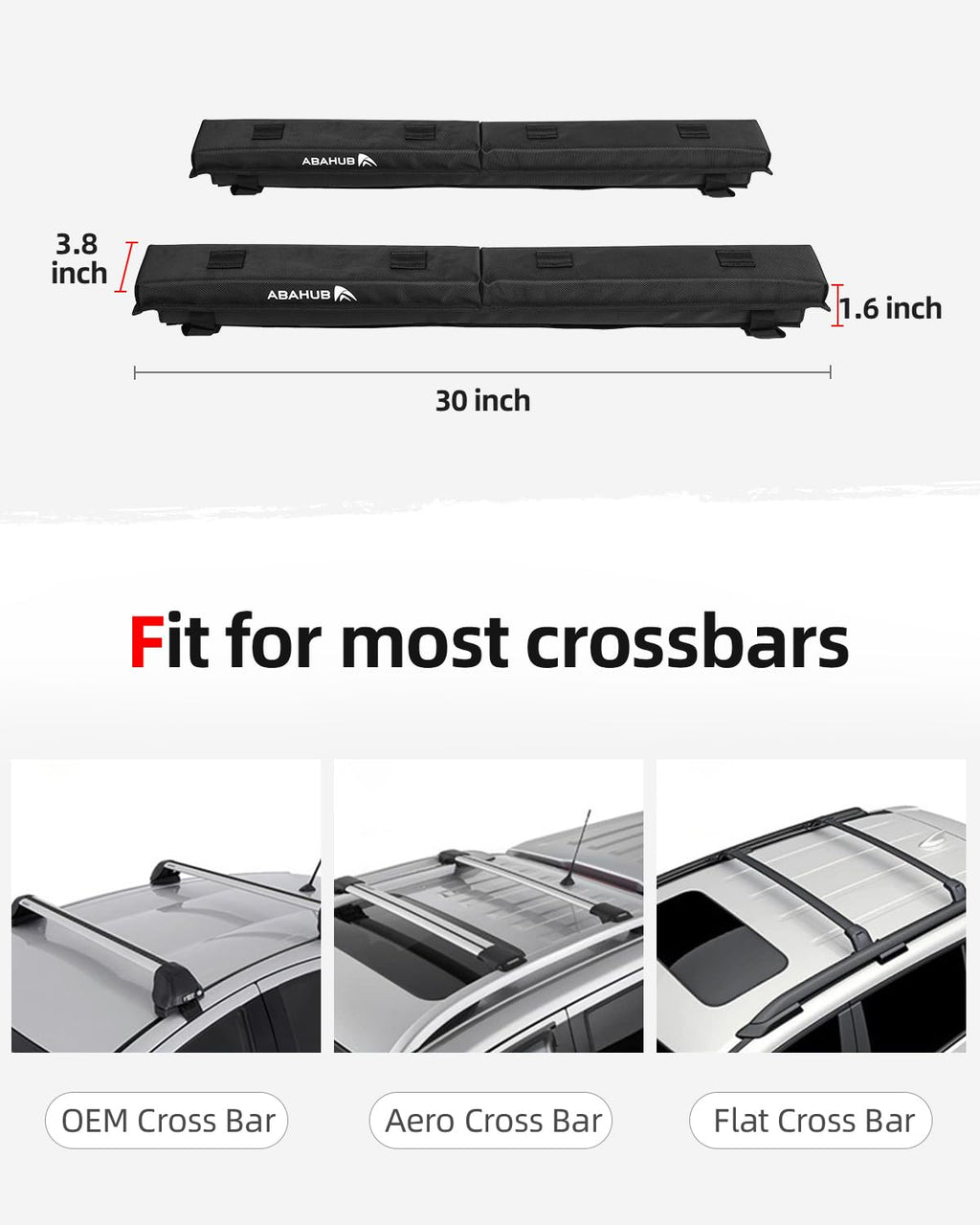 Soft Roof Rack Pads 30 Inch Z991140