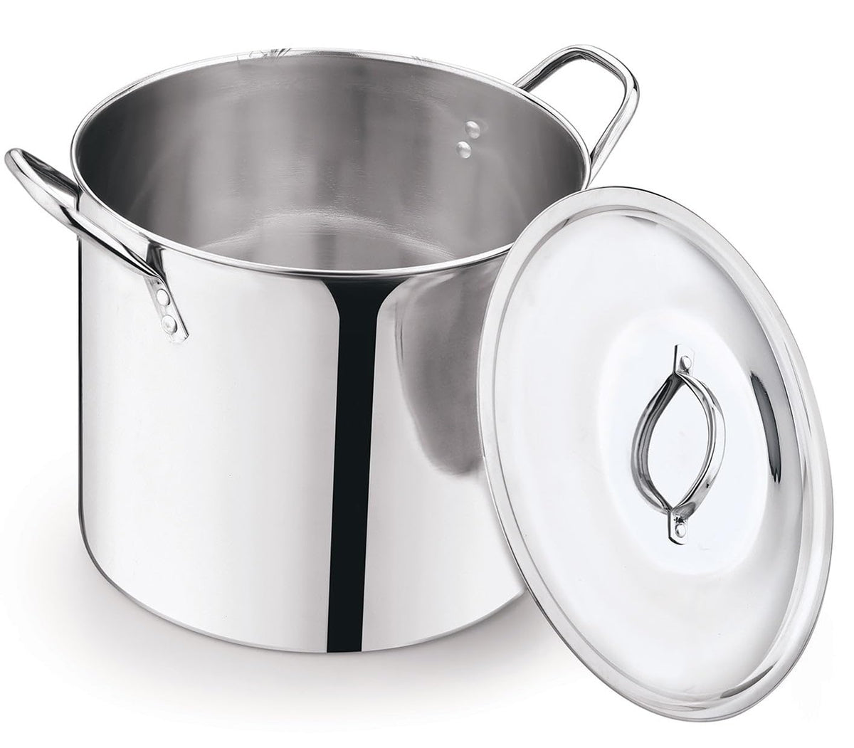 12 Quart Stainless Steel Stock Pot with Metal Lid E1358
