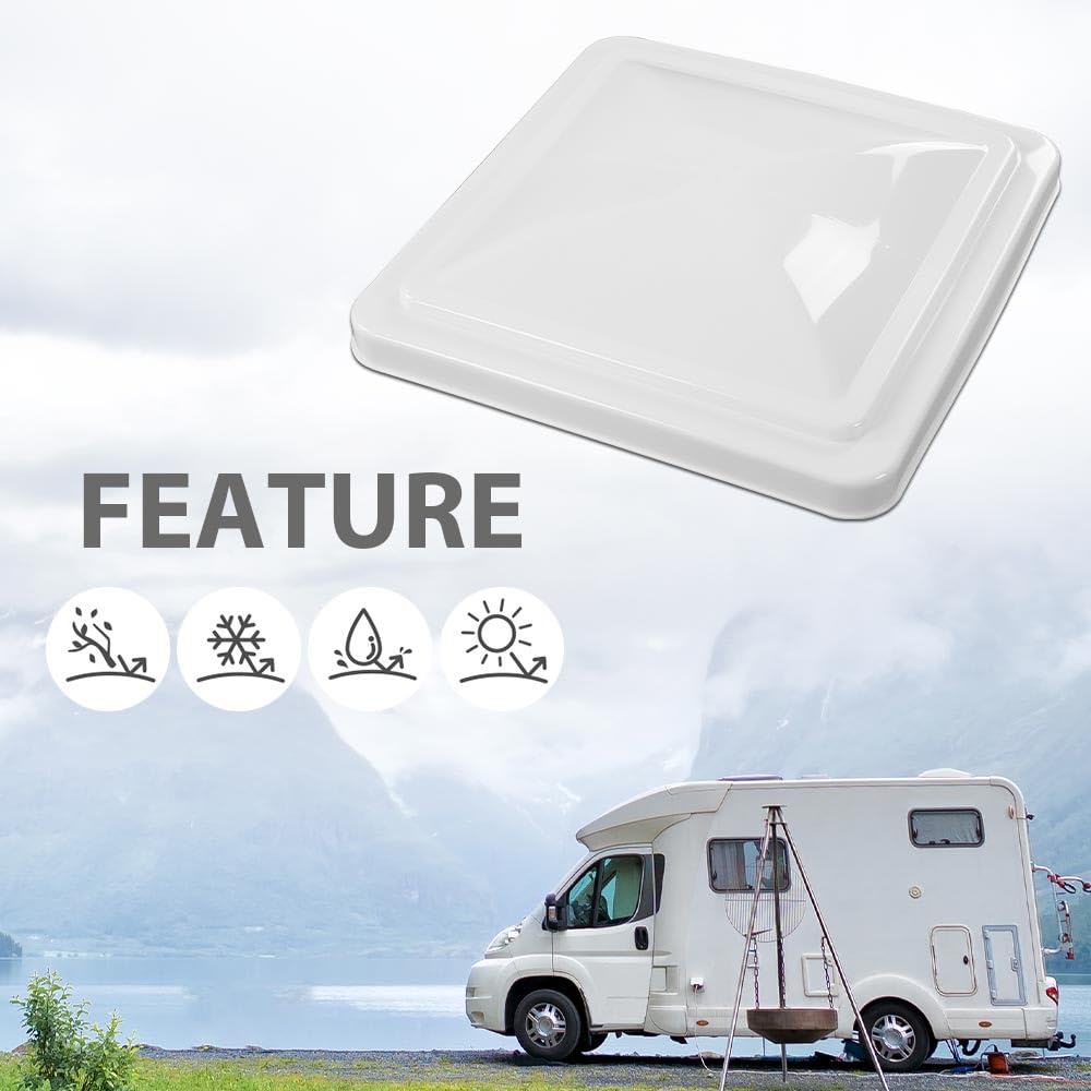 14" x 14" White Roof Vent Cover G521