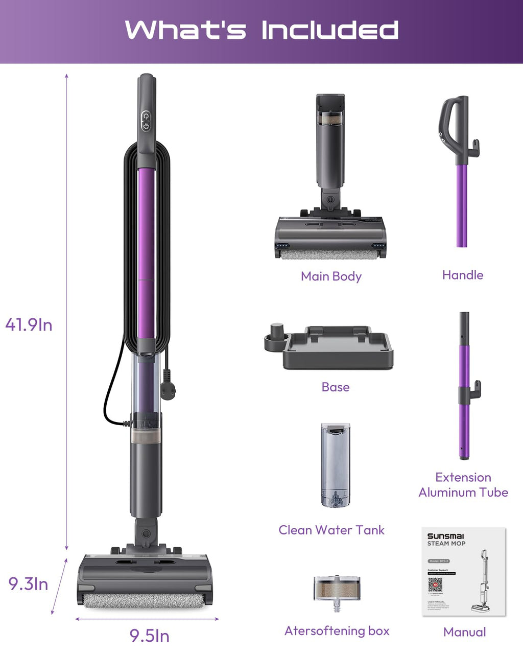 Lightweight 4-in-1 Steam Mop M569019