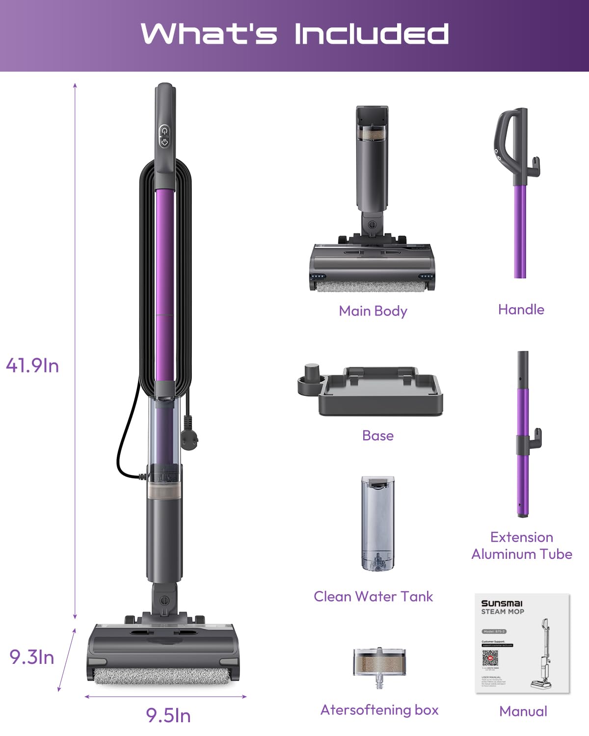 Lightweight 4-in-1 Steam Mop M569019