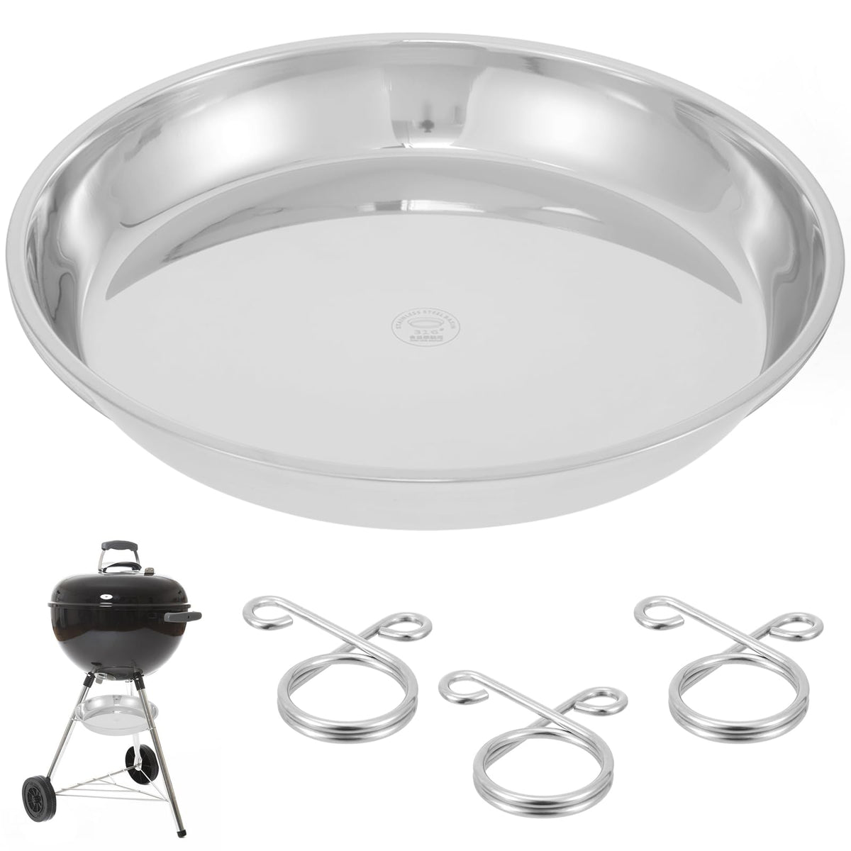 13.4" Diameter Ash Catcher Pan for Charcoal Grill S288009