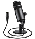 XLR Podcast Microphone, Cardioid Dynamic Metal Desk Mic G144956