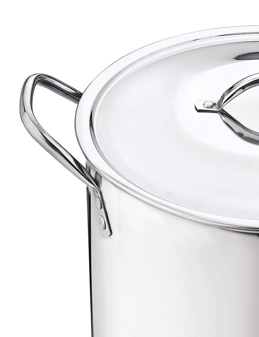 12 Quart Stainless Steel Stock Pot with Metal Lid E1358