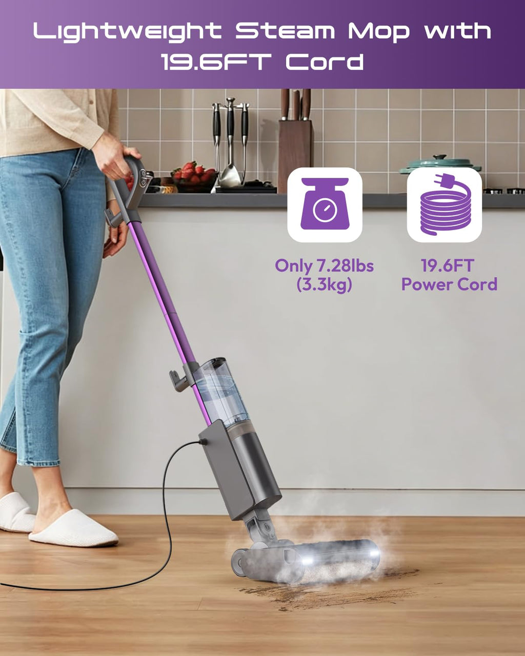 Lightweight 4-in-1 Steam Mop M569019