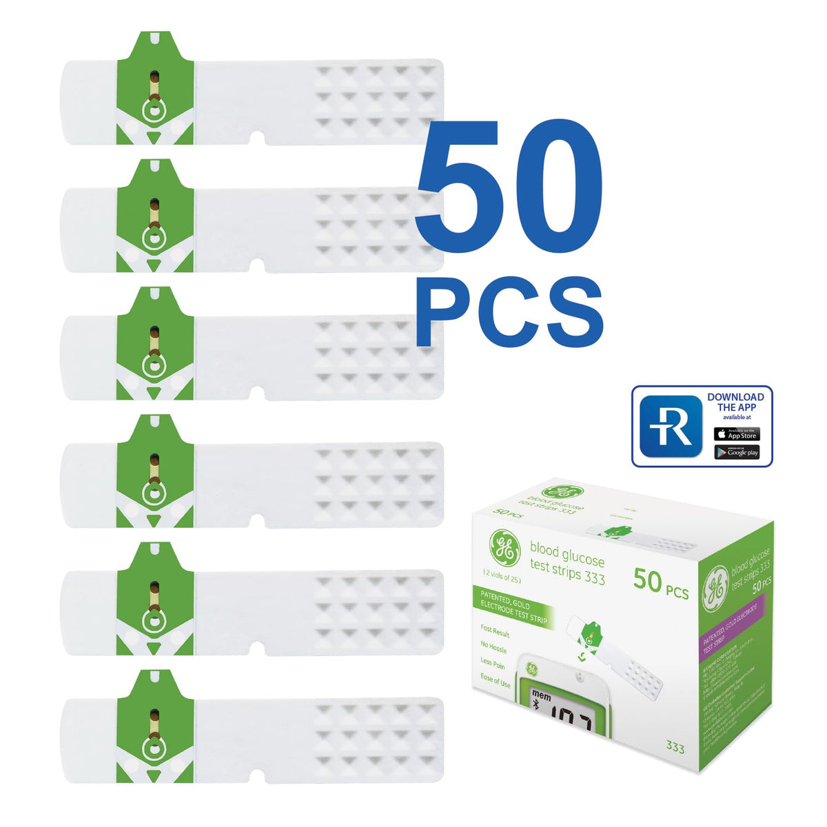 Blood Glucose Test Strips, 50 Count R574699