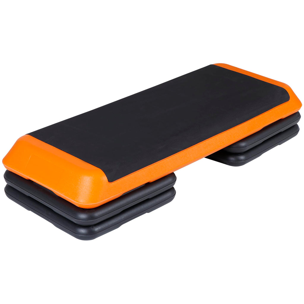 43'' Adjustable Aerobic Step Platform with 4 Stackable Risers F4127