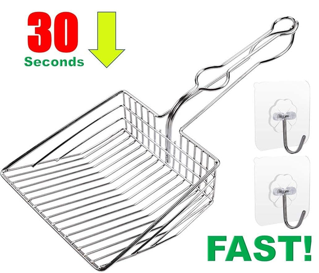 Metal Cat Litter Scoop with Holder W541560
