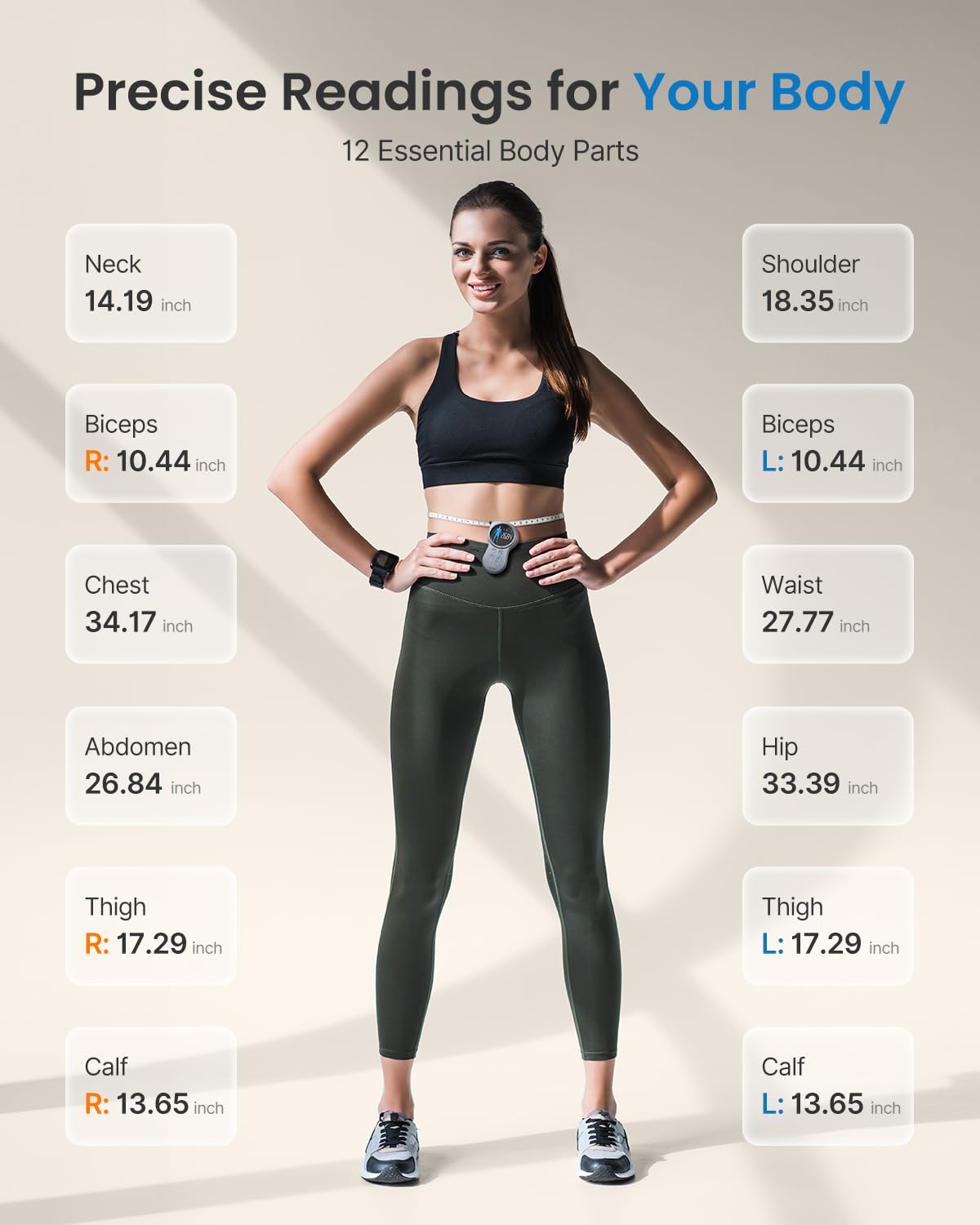 Smart Tape with Large Display, Scale with BMI X11079