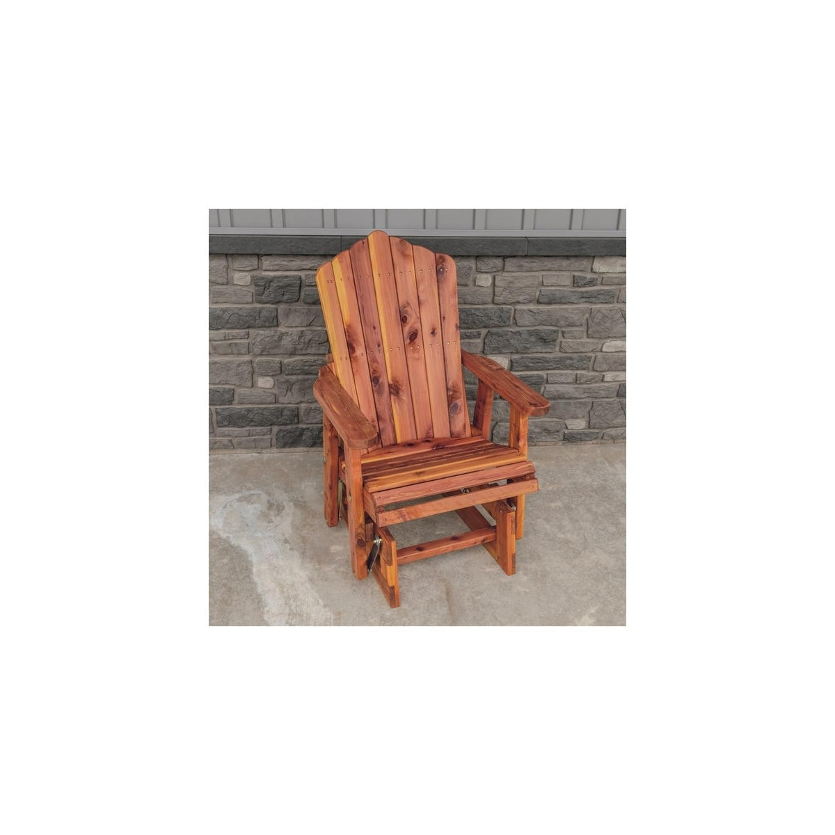 Cedar Fan-Back Outdoor Rocker M738