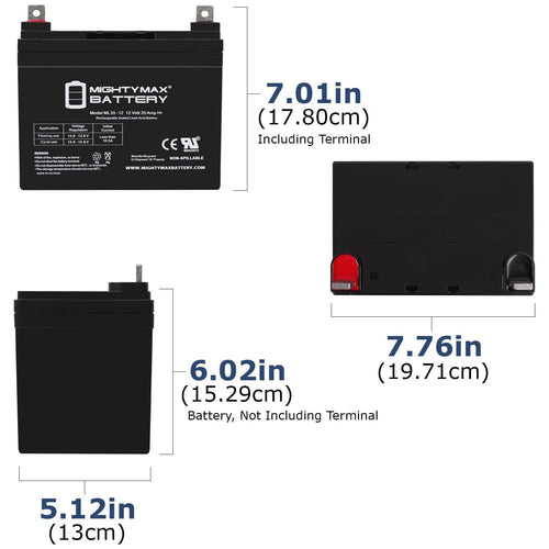 12V 35AH SLA Battery 4 Pack F99413