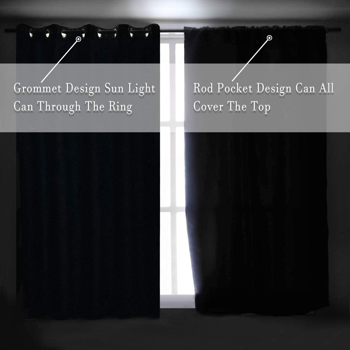 Olive Green 96 Inch Blackout Curtains, Set of 2 Panels U129939