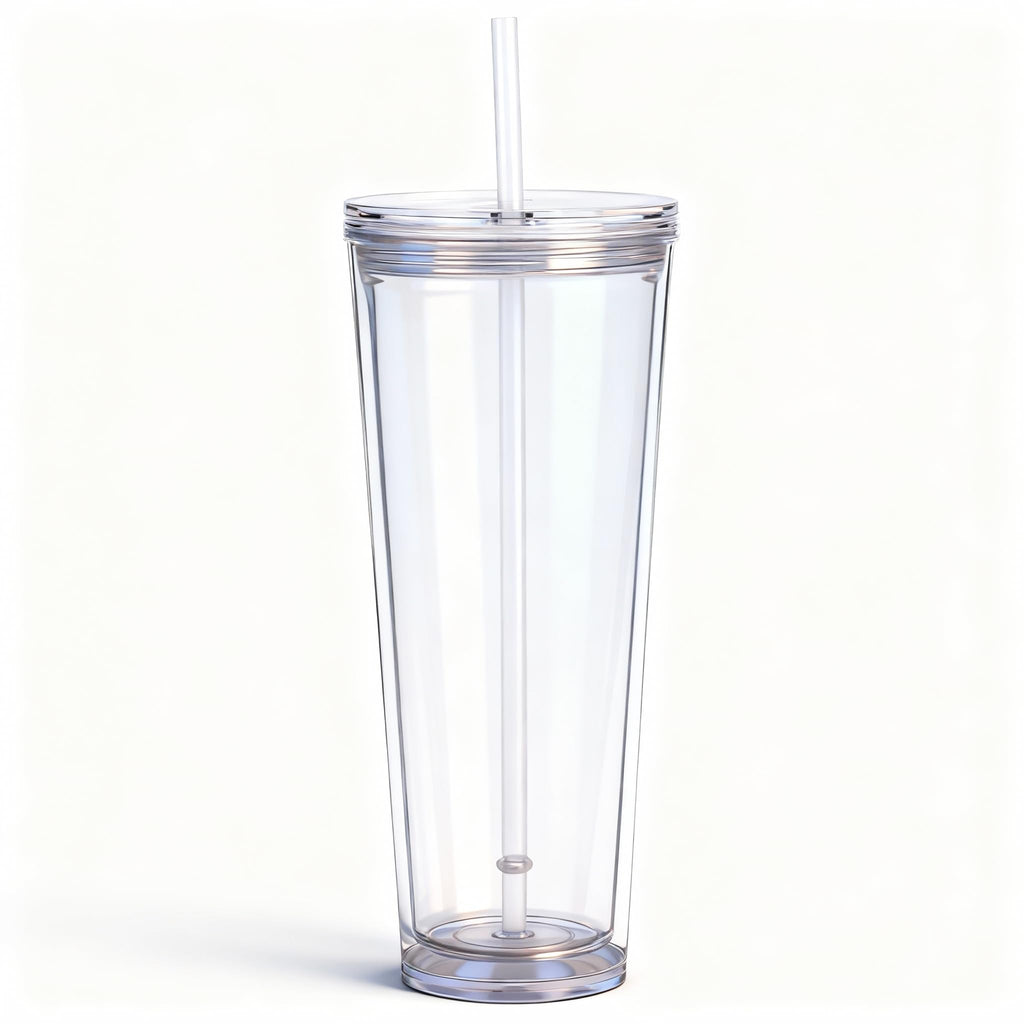 24oz Insulated Tumbler with Lid and Straw Y8838