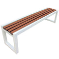 Cast Iron Outdoor Bench Carbonized Finish 150x40x45cm R4919