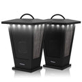 Pinao Black Waterproof Bluetooth Speakers 2 Packs 20W with LED Lights Y712