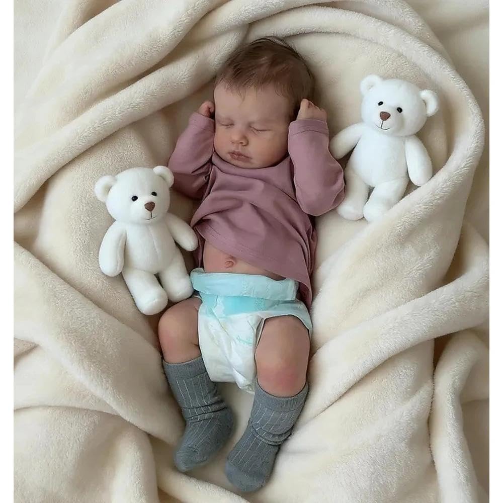 20 Inch Realistic Silicone Reborn Baby Doll Boy with Rooted Hair L411955