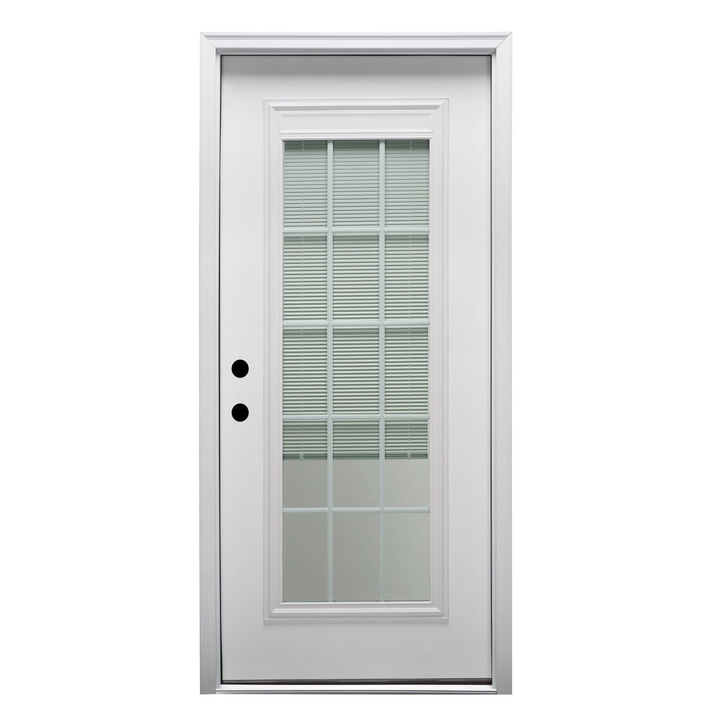 Primed Fiberglass Prehung Front Door 36" x 80" U76750