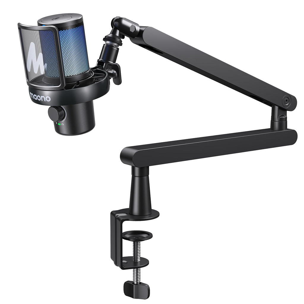 Wireless Gaming Microphone with Boom Arm A1368