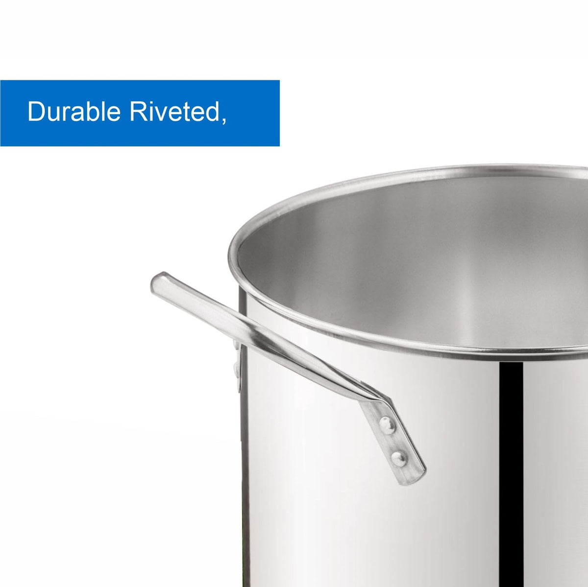 12 Quart Stainless Steel Stock Pot with Metal Lid E1358
