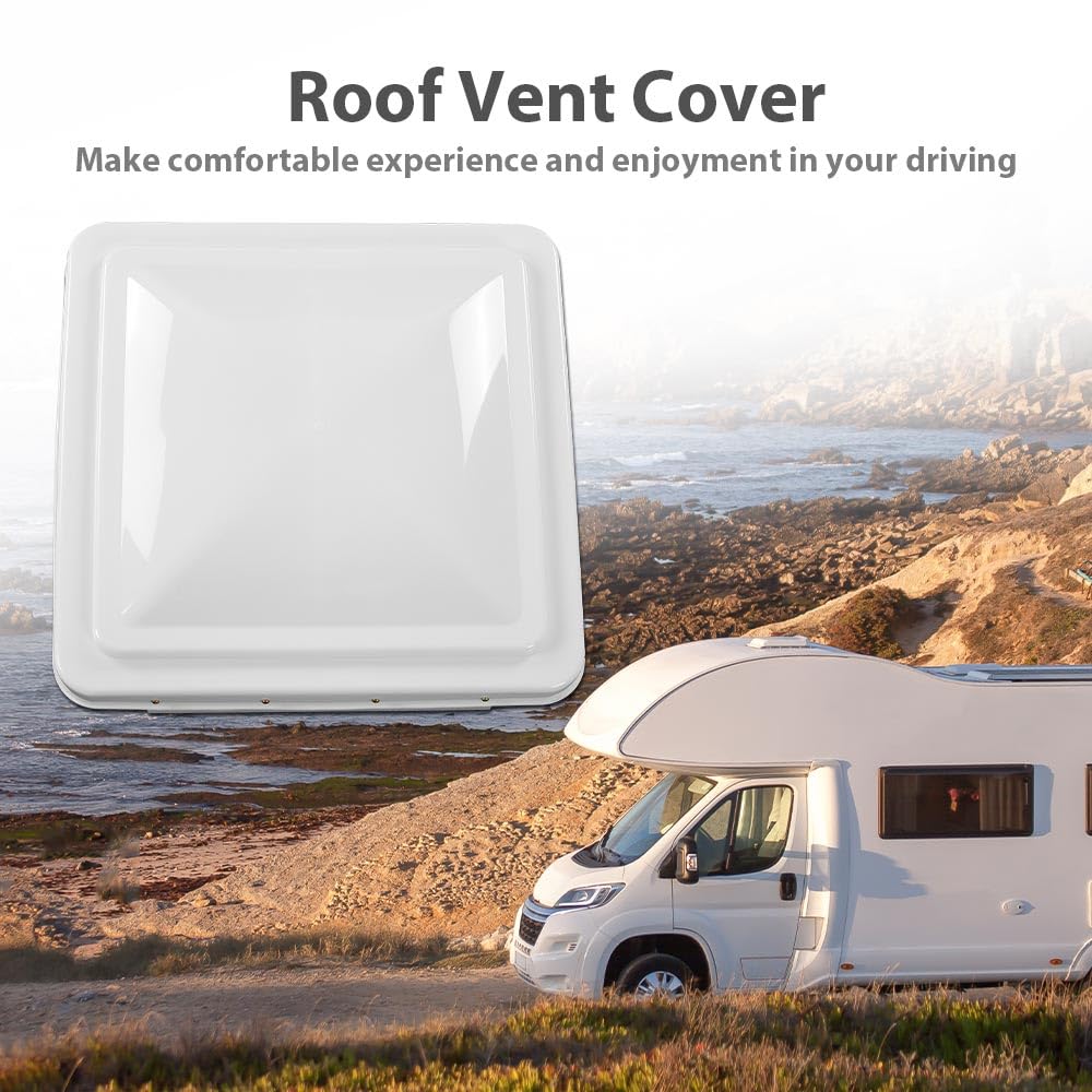 14" x 14" White Roof Vent Cover G521